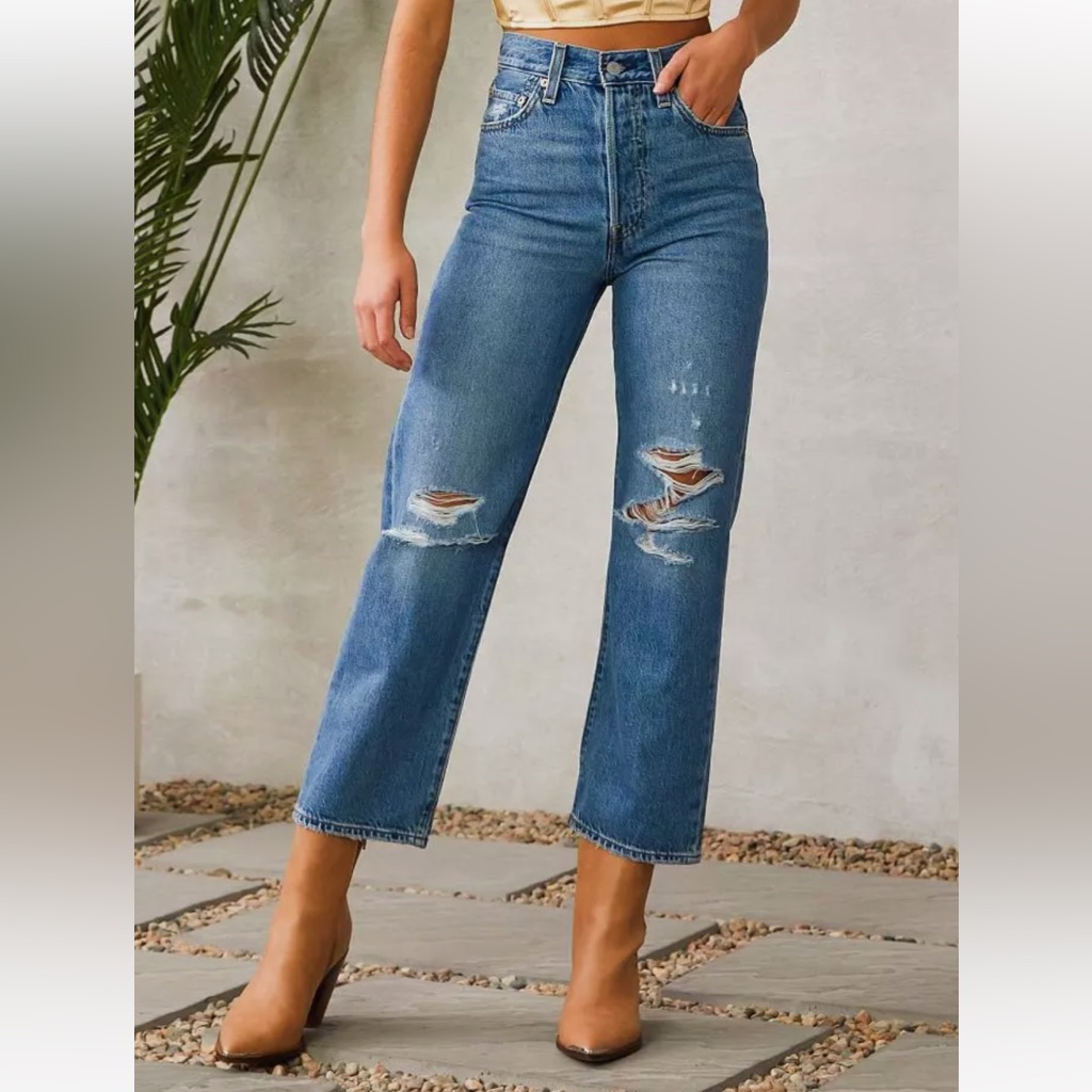 Levi Strauss Ribcage Straight Ankle Jeans Brand New With Tags Levi’s